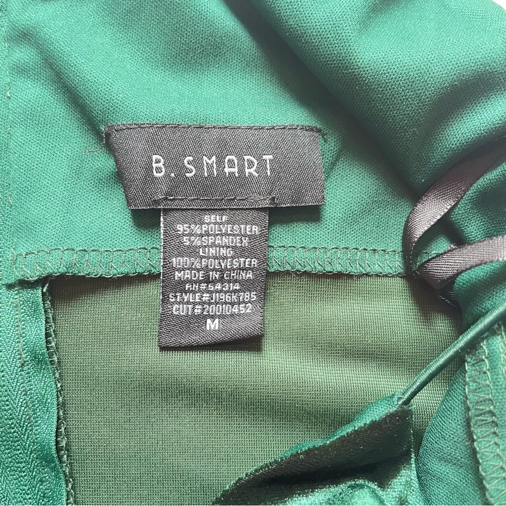 B. Smart Emerald Velvet Mini Dress M - Picture 6 of 6